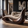 Solmirea Handcrafted Solid Wood Chaise Lounge
