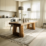 Solterra Organic Form Solid Wood Dining Table