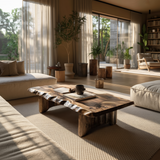 Solterra Wave Handcrafted Live Edge Coffee Table