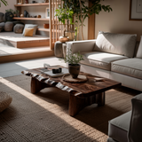 Solterra Wave Handcrafted Live Edge Coffee Table