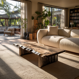 Solterra Wave Handcrafted Live Edge Coffee Table