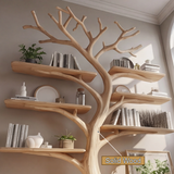 Soltree Sculpted Solid Wood Tree Bookshelf - Timberustic Tree Bookshelf