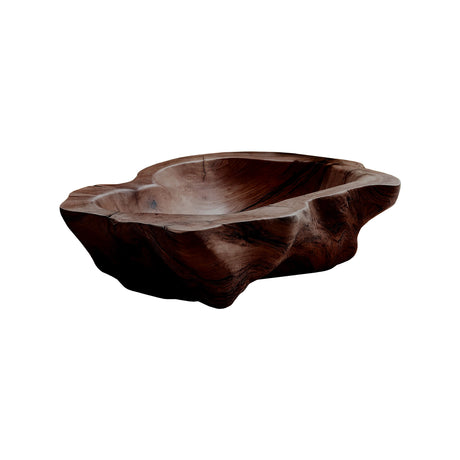 Solune Crest Hand-Carved Wooden Vessel Sink