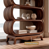 Solvane Handcrafted Solid Wood Bookshelf - Timberustic Bookshelf