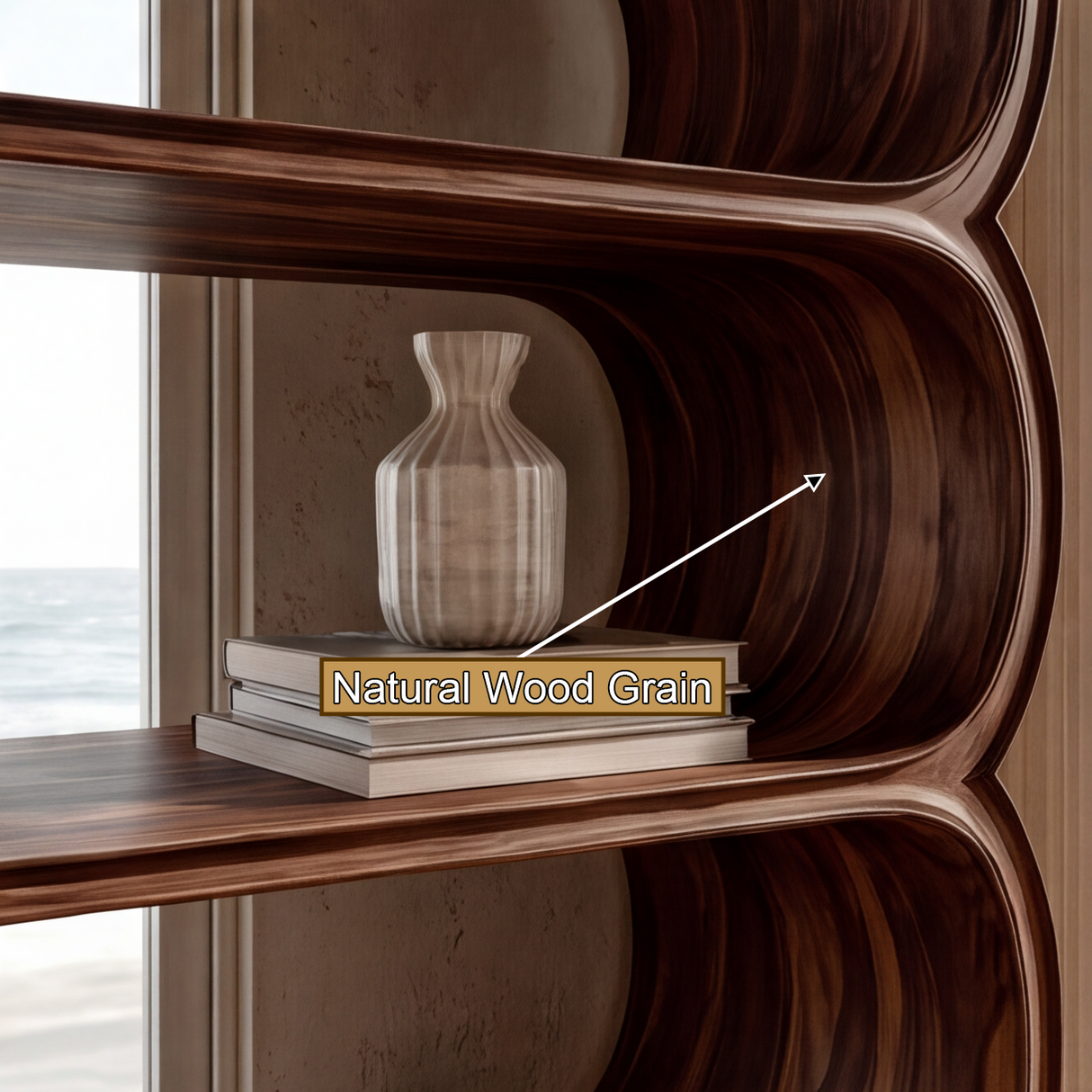 Solvane Handcrafted Solid Wood Bookshelf - Timberustic Bookshelf
