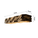 Solvane Handcrafted Solid Wood Linear Pendant Light - Timberustic Linear Pendant Light