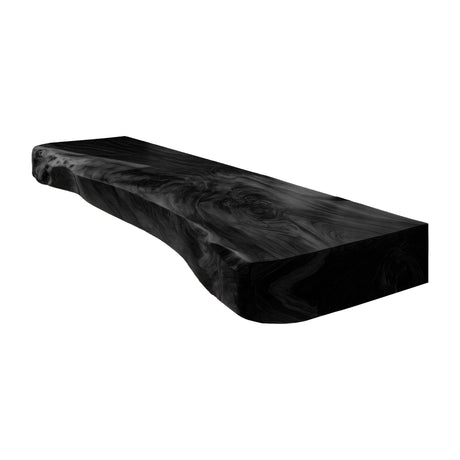 Solvane Live Edge Solid Wood Floating Bathroom Vanity Black - Timberustic Floating Bathroom Vanity