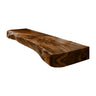 Solvane Live Edge Solid Wood Floating Bathroom Vanity Brown - Timberustic Floating Bathroom Vanity