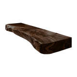 Solvane Live Edge Solid Wood Floating Bathroom Vanity Dark Walnut - Timberustic Floating Bathroom Vanity