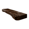 Solvane Live Edge Solid Wood Floating Bathroom Vanity Dark Walnut - Timberustic Floating Bathroom Vanity