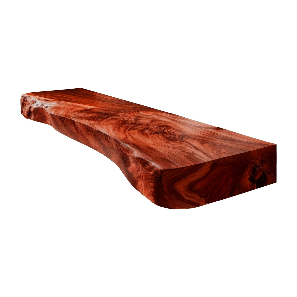 Solvane Live Edge Solid Wood Floating Bathroom Vanity Mahogany - Timberustic Floating Bathroom Vanity