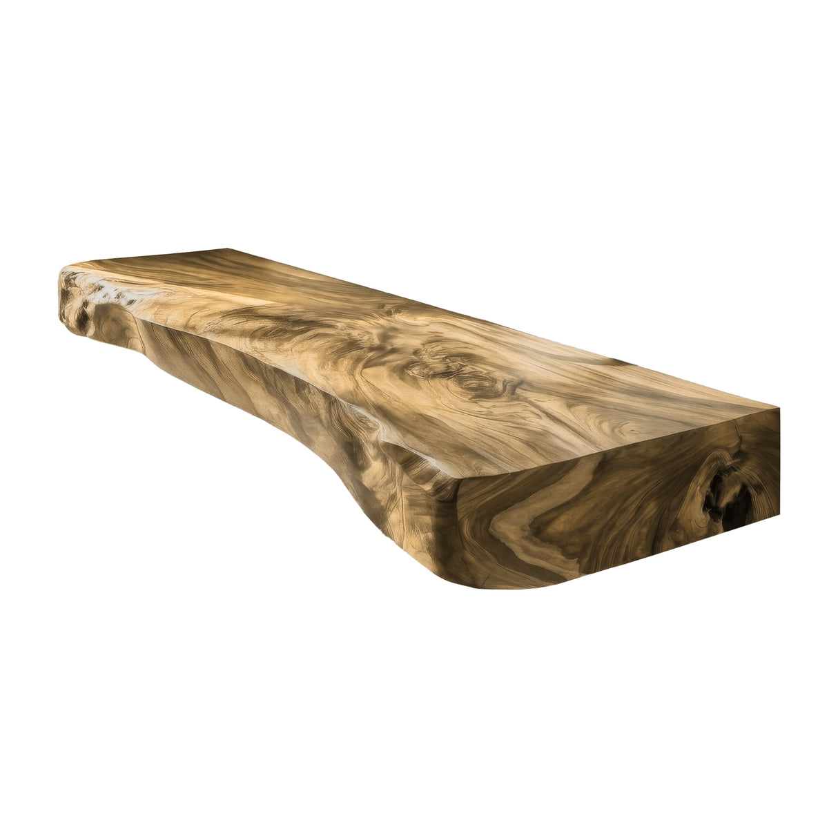 Solvane Live Edge Solid Wood Floating Bathroom Vanity Natural Oak - Timberustic Floating Bathroom Vanity