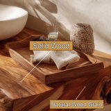 Solvane Live Edge Solid Wood Floating Bathroom Vanity - Timberustic Floating Bathroom Vanity