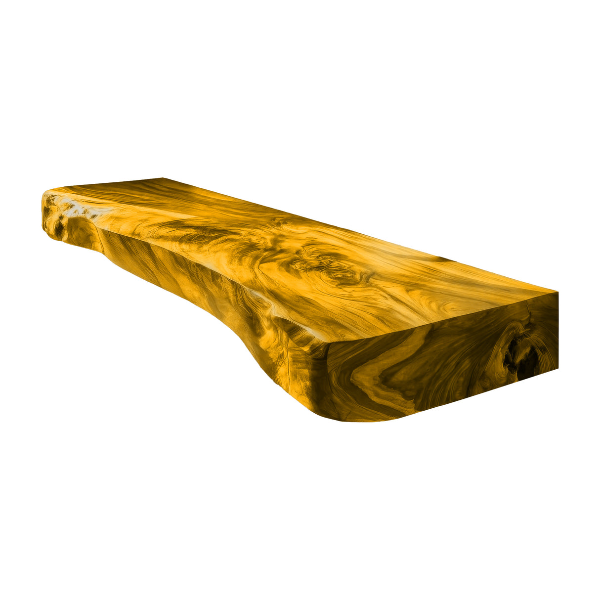 Solvane Live Edge Solid Wood Floating Bathroom Vanity Teak - Timberustic Floating Bathroom Vanity