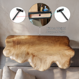 Solvane Live Edge Solid Wood Mushroom Floating Shelf SPA294023 - Timberustic Floating Shelf