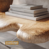 Solvane Live Edge Solid Wood Mushroom Floating Shelf SPA294023 - Timberustic Floating Shelf