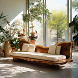 Solvane Live Edge Solid Wood Sofa - Timberustic Sofa