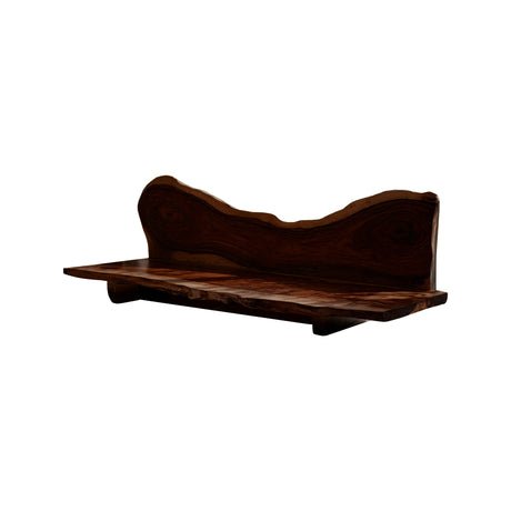 Solvane Live Edge Solid Wood Sofa Dark Walnut - Timberustic Sofa