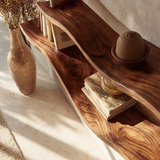 Solvane Sculpted Solid Wood Floating Shelf SPA521469 - Timberustic Floating Shelf