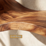Solvane Sculpted Solid Wood Floating Shelf SPA521469 - Timberustic Floating Shelf