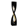 Solvane Sculpted Solid Wood Floor Lamp Black - Timberustic Floor Lamp