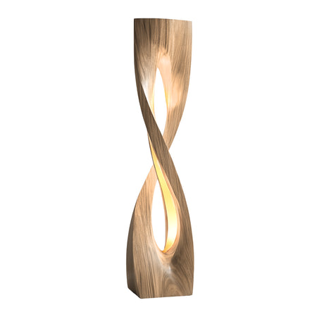 Solvane Sculpted Solid Wood Floor Lamp Natural Oak - Timberustic Floor Lamp