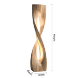Solvane Sculpted Solid Wood Floor Lamp - Timberustic Floor Lamp