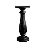 Solvane Solid Wood Pedestal Stand Black - Timberustic Pedestal Stand