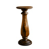 Solvane Solid Wood Pedestal Stand Brown - Timberustic Pedestal Stand