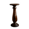Solvane Solid Wood Pedestal Stand Dark Walnut - Timberustic Pedestal Stand