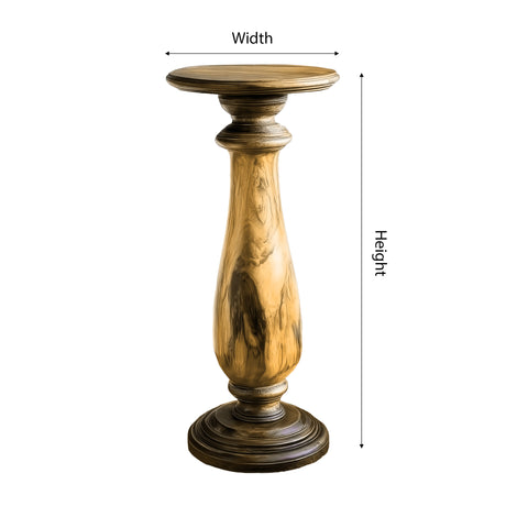 Solvane Solid Wood Pedestal Stand - Timberustic Pedestal Stand