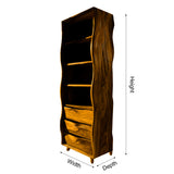 Solvara Live Edge Solid Wood Bathroom Cabinet