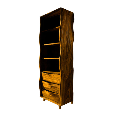 Solvara Live Edge Solid Wood Bathroom Cabinet