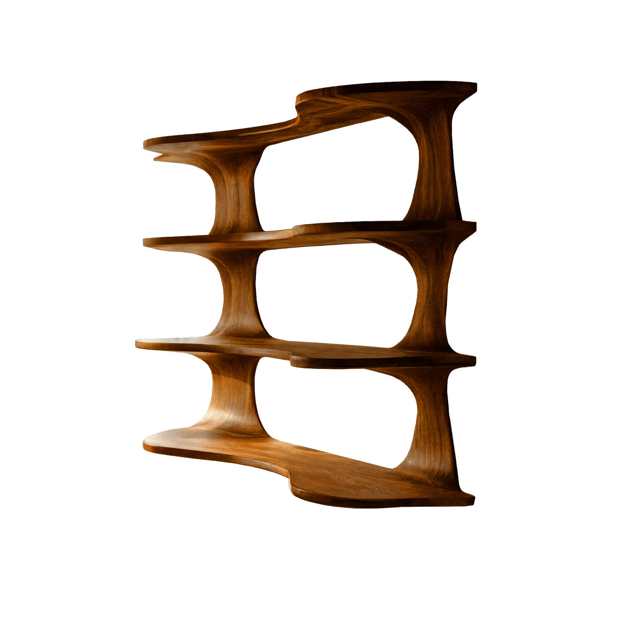 Solvara Live Edge Solid Wood Floating Kitchen Shelf Brown - Timberustic Floating Kitchen Shelf