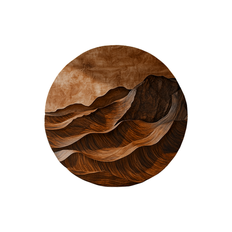 Solvara Sculpted Solid Wood Wall Art Brown - Timberustic Wall Art
