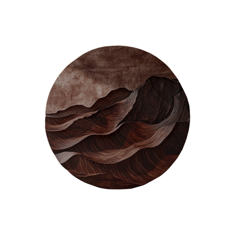 Solvara Sculpted Solid Wood Wall Art Dark Walnut - Timberustic Wall Art