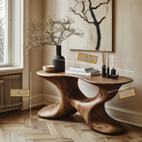 Solvareth Sculpted Solid Wood Console Table - Timberustic Console Table