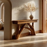 Solvarith Sculpted Solid Wood Console Table SPA923583