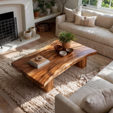 Solvaryn Live Edge Solid Wood Coffee Table - Timberustic Coffee Table