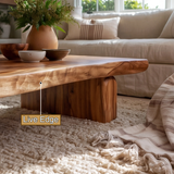 Solvaryn Live Edge Solid Wood Coffee Table - Timberustic Coffee Table