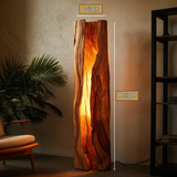 Solvaryn Sculpted Live Edge Integrated LED Wood Floor Lamp - Timberustic Floor Lamp
