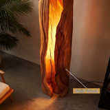 Solvaryn Sculpted Live Edge Integrated LED Wood Floor Lamp - Timberustic Floor Lamp