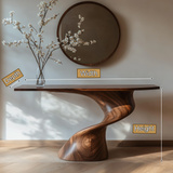 Solvaryn Sculpted Solid Wood Console Table - Timberustic Console Table