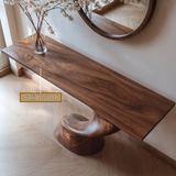 Solvaryn Sculpted Solid Wood Console Table - Timberustic Console Table