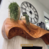 Solvaryn Sculpted Solid Wood Fireplace Mantel Shelf - Timberustic Fireplace Mantel Shelf
