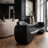 Solvayne Sculpted Solid Wood Sofa Black - Timberustic Sofa