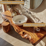Solveth Live Edge Solid Wood Floating Bathroom Vanity SPA521936 - Timberustic Floating Bathroom Vanity