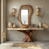 Solveth Treeform Solid Wood Freestanding Bathroom Vanity SPA318529 - Timberustic Freestanding Bathroom Vanity