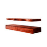Solvren Live Edge Solid Wood Floating Bathroom Vanity with Drawers Mahogany - Timberustic Floating Bathroom Vanity With Drawers