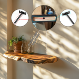 Solvren Live Edge Solid Wood Floating Shelf SPA635291 - Timberustic Floating Shelf